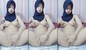Ukhti Jilbab Hitam Baru 15 Menit Gerak Udah Basah